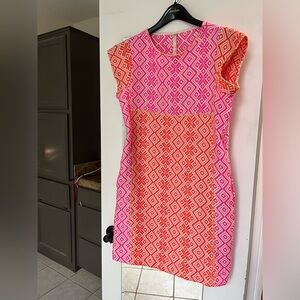 Uncle Frank dress pink and orange